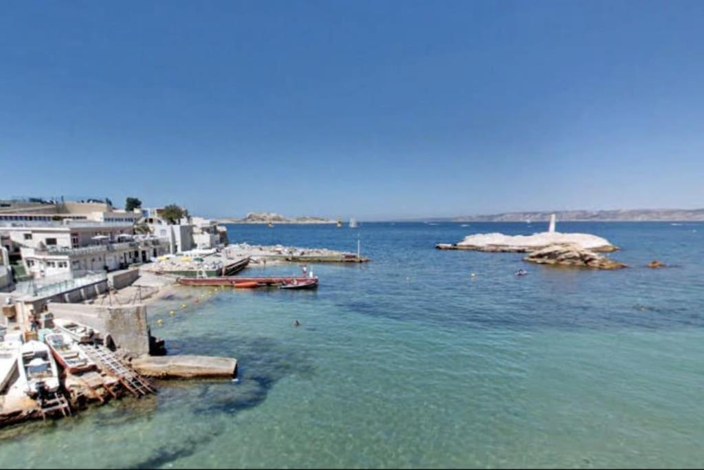 Villa En Bord De Mer A Malmousque Marseilles Exterior foto